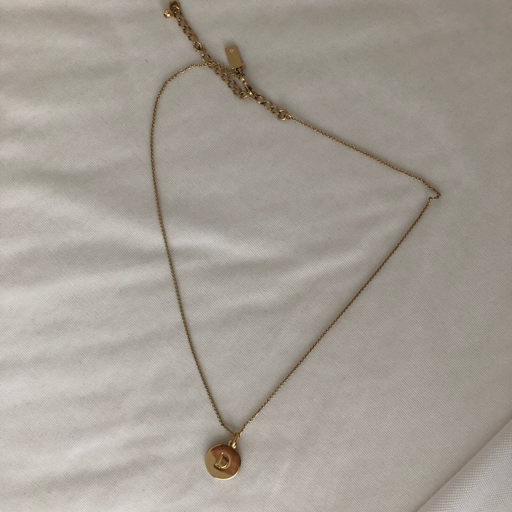 Gold Kate Spade “D” Letter Necklace